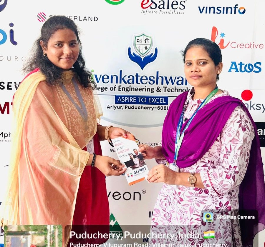ALFRIN Technologies visit to Sri Venkateshwaraa College of Engineering and Technology